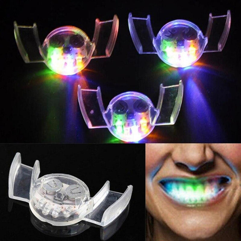 Flashing Led Light Up Mouth Braces Glow Teeth For Halloween Glowing Braces`