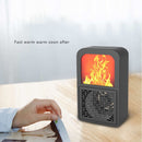 For Home Office Wall Electric Plug In Heater Heat Stove Warmer Mini Heating Fan