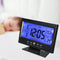 3pcs Electronic LCD Temperature Humidity Clock (Black)