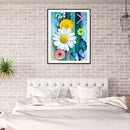 DIY Diamond Painting Butterfly Flower Full Round Drill Picture Home Decorations
