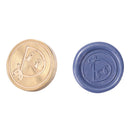 Alphabet Letters Wax Sealing Stamp Head Round Copper Stamps Craft Decor (D)