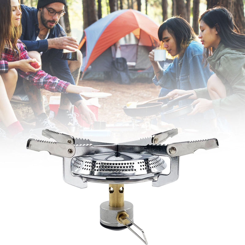 Portable Camping Stove Mini Backpacking Hiking Stove for Outdoor Travel Newly