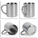 Student Stainless Steel Double Wall Mug Travel Tumbler Coffee Tea Cup Newly