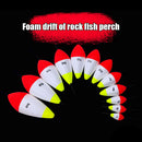 5pcs Foam Fishing Float Buoy Tube Float Bobber Fishing Light Stick (10g) Newly