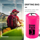 Waterproof Dry Bag Pack Sack Swimming Kayaking River Trekking (3L Pink) Newly