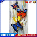 Butterflies Oil Paint By Numbers DIY Handpainted on Canvas Wall Art Picture