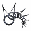 Oval Fishing Rod Guide Eye Ceramic Ring Tackle Box Accessories Tip Repair Kit