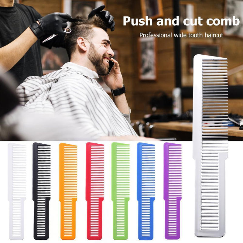 Hairdressing Carbon Anti-static Comb Wide Tooth Hair Clipper Comb (Purple)