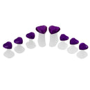 8pcs/set Silicone Toe Separators Spacers Manicure Pedicure Tool(Purple) Newly
