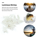 10pcs/Lot Luminous Shrimp Soft Lure with Hooks Artificial Rigs Fishing Tackle