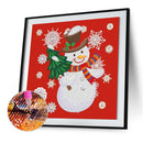 2PCS Diamond Painting Partial Special Drill Christmas Picture of Rhineston