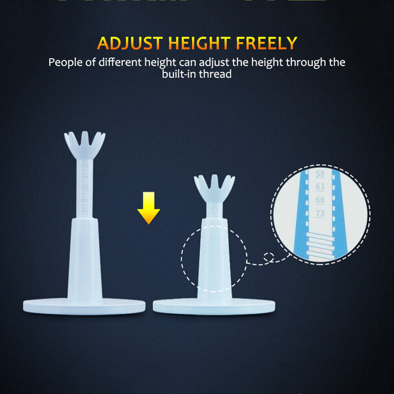 2x Golf Ball Tee Holder Adjustable Telescopic Golf Training Practice Accessories