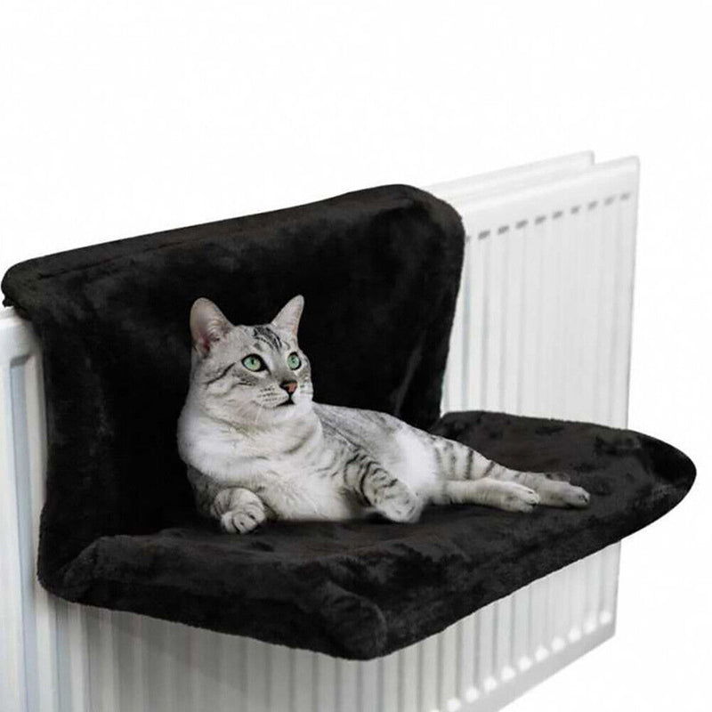 Cute Cat Hammack Kitten Hanging Sleeping Bed Seat Window Sill Nest (Black) Newly