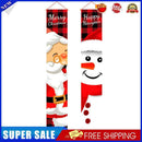 DIY Merry Christmas Snowman Door Curtain Couplet Banner Hanging Flag Xmas Decor