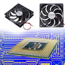 YD-1212025SH DC12V Cooler Fan 118x118x24mm 9 Blades Computer PC Fan