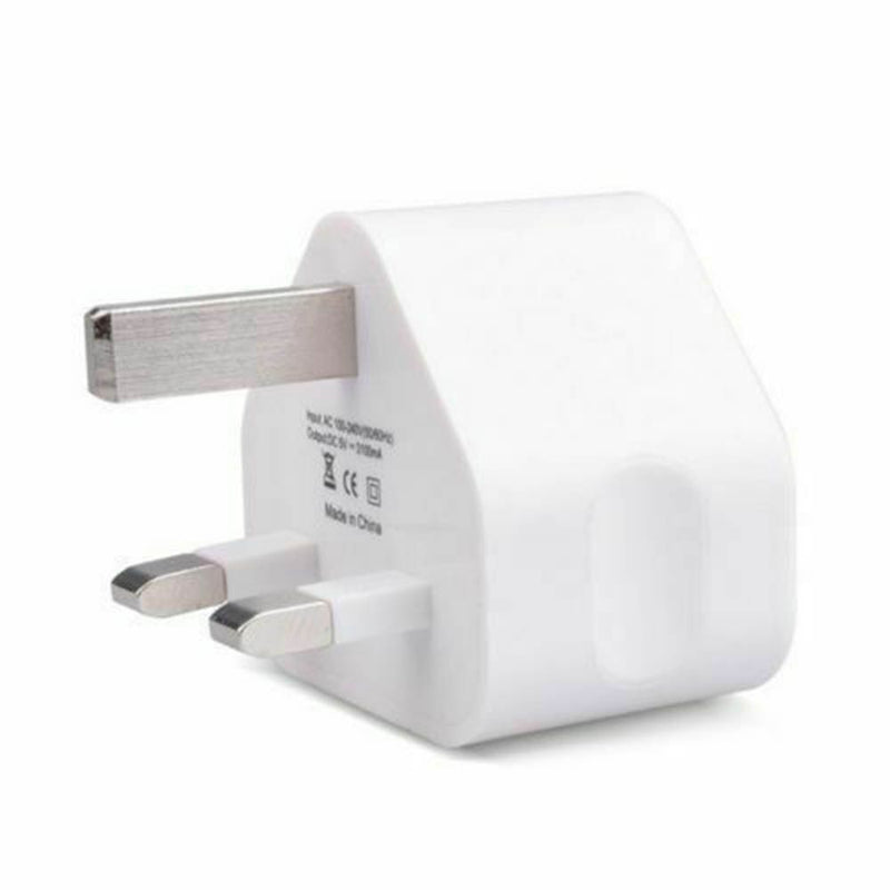 Dual USB UK Mains Wall Charger Charger Adapter USB Receiver Adapters 3 Pin Plug