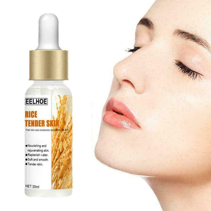 White Rice Whitening Serum Moisturizer Acne Fine Line C1N1 Treatment B4R6