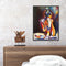 Hand Painted Oil Paint by Numbers DIY Abstract Girl Drawing Wall Decoration Gift