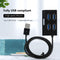 4-Port Mini USB 3.0 HUB Splitter Adapter External Converter for Laptop Desktop