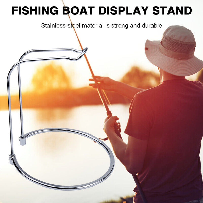 Removable Fishing Wheel Rack Stainless Steel Spinning Reel Display Bracket Newly