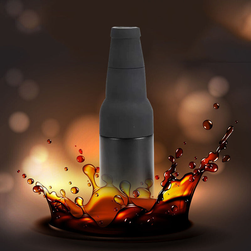 Bottle Can Cooler Holder Vacuum Double Layer Insulated Keep Cola Cold Keeper