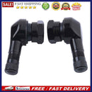 2pcs 90° CNC Aluminum Motorcycle 11.3mm Rim Tire Tyre Valve Stems(Black)