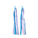 2x Kids Scooter Bike Decor Ribbon Bicycle Handlebar Tassel Streamers (Blue)