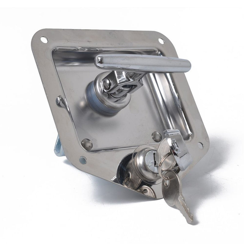 Door Truck Toolbox Cabinet Lock T-Handle Lock Trailer Door Latch Rear Fixing