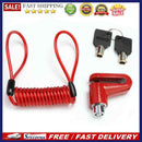 Anti-Theft Wheels Disc Brakes Lock w/ Steel Wire for M365 Scooter (Red)