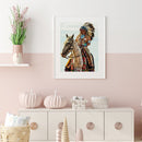 5D DIY Full Square Drill Diamond Paint Horse Woman Mosaic Rhinestone Art Picture