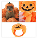 Adjustable Soft Halloween Pet Cat Pumpkin Headdress Cute Dog Decorative Wig Hat