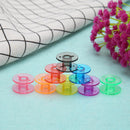 100pcs Universal Plastic Colorful Empty Bobbins Spool for Sewing Machine