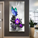 Stone Butterfly Oil Paint By Numbers DIY Wall Art Craft Coloring Drawing for Kid