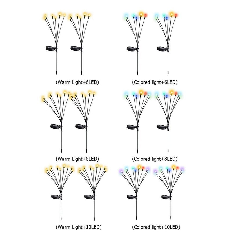 2pcs Garden Solar Light Convenient Use for Home Garden Landscape Courtyard