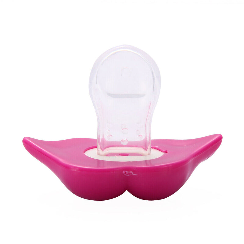 Silicone Funny Baby Pacifier Sexy Kiss Rose Red Lip Infant Pacifier Newly