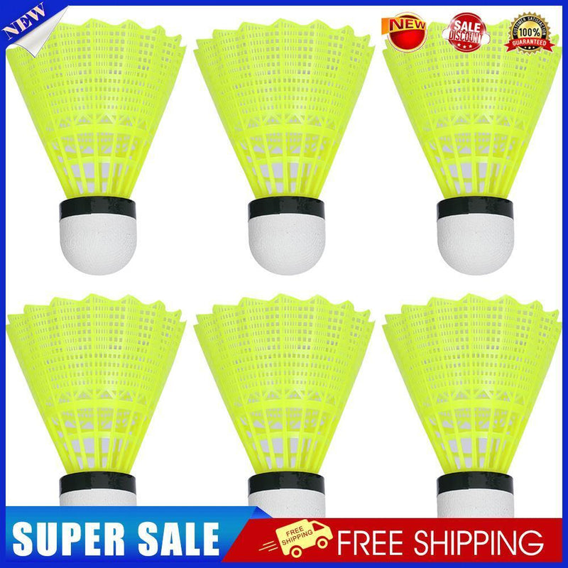 6pcs Nylon Badminton Balls Outdoor Sport Entertainment Training Shuttlecock