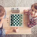 Portable Foldable Tournament Chess Board PU Leather Kid Chessboard Children Fun