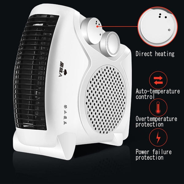 Electric 500-800W Instant Heat Stove Warmer Mini Heating Fan Plug In Heater
