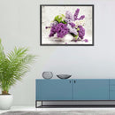 5D Diamond Painting Kit DIY Lavender Partial Round Drill Mosaic Picture Art