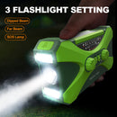 #A Solar Powered Portable Radio SOS Alarm Hand Crank Radio Reading Lamp for Camp