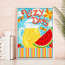 5D DIY Summer Beach Luminous Diamond Painting Full Round Wall Decor Rhineston