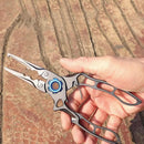 Outdoor Fishing Pliers Tongs Fish Hook Remover Braid Line Cutter Scissors