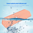 Kitchen Silicone Faucet Absorbent Mat Sink Water Splash Odor Guard (Pink) Newly
