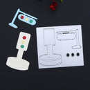 Red Green Yellow Signal Light DIY Scrapbook Craft Embroidery Cutting Die-143460
