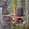 BBQ Grilling Net Fire Cooking Stainless Steel Camping Grill Grate Firewood