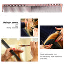 Aluminum Anti-static Hairdressing Combs Hair Cutting Hair Brush (Bronze) Newly