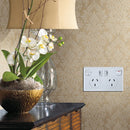 Double USB Australian AU Plug Wall Socket Home Power Point Supply Plate  Newly