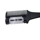 Hair Razor Comb Hair Cutting Thinning DIY Trimmer with Blades Double Sides
