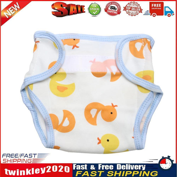 Baby Infants Breathable Soft Cotton Diaper Pants Reusable Nappy (Duck) Newly