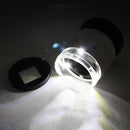30X Adjustable Handheld Cylindrical Magnifier LED UV Jewelry Money Glass Loupe